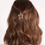 Joma Jewellery Hair Accessory Silver Pave Star Clip - Gifteasy Online