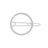 Joma Jewellery Hair Accessory Silver Pave Circle Hair Clip - Gifteasy Online