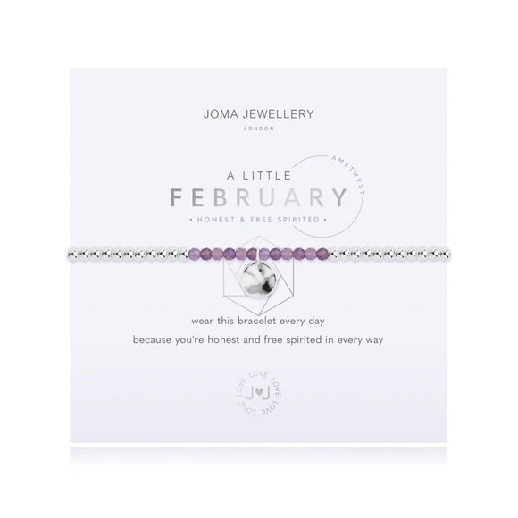 Joma Jewellery A LITTLE BIRTHSTONE FEBRUARY AMETHYST - Gifteasy Online
