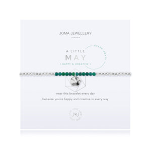 Joma Jewellery A LITTLE BIRTHSTONE MAY GREEN AGATE - Gifteasy Online