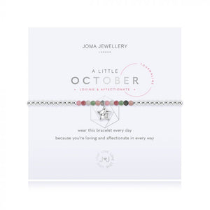 Joma Jewellery A LITTLE BIRTHSTONE OCTOBER TOURMALINE Bracelet - Gifteasy Online