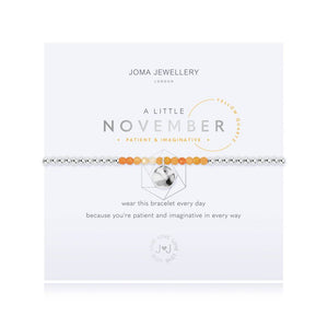 Joma Jewellery A LITTLE BIRTHSTONE NOVEMBER YELLOW QUARTZ Bracelet - Gifteasy Online