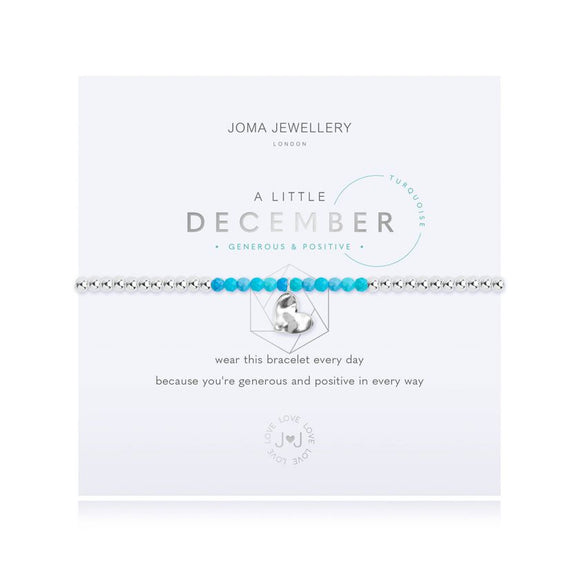 Joma Jewellery A LITTLE BIRTHSTONE DECEMBER TURQUOISE Bracelet - Gifteasy Online