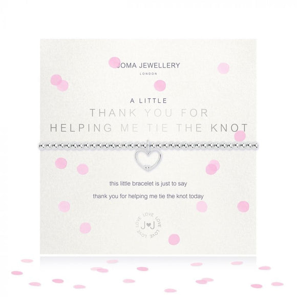 Joma Jewellery A Little Thank You for Helping Me Tie The Knot Bracelet - Gifteasy Online