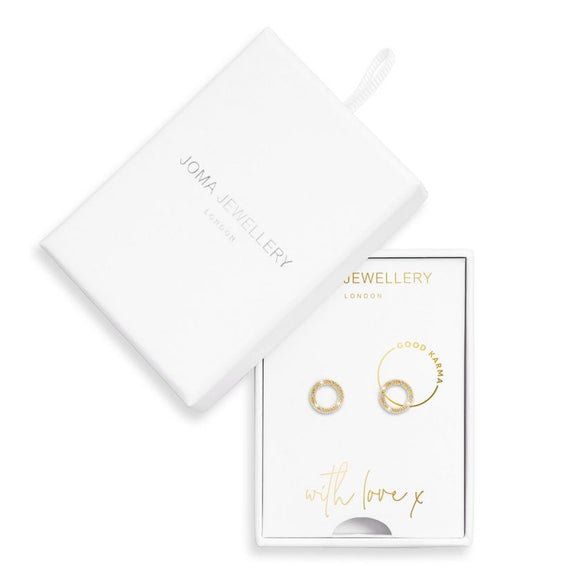 Joma Jewellery Treasure The Little Things Earring Box Good Karma - Gifteasy Online