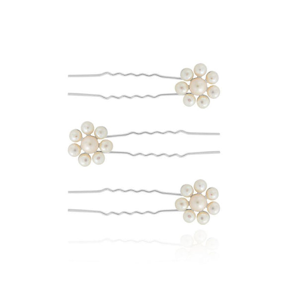 Joma Jewellery Hair Slide Pearl Flower Pins - Gifteasy Online