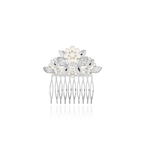 Joma Jewellery  Hair Slide Pearl Flower and Cz - Gifteasy Online
