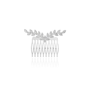 Joma Jewellery Hair Comb Cz Leaf Design - Gifteasy Online