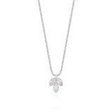 Joma Jewellery Happy Ever After Leaf Bridal Cz Leaf Necklace - Gifteasy Online