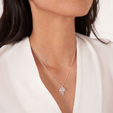 Joma Jewellery Happy Ever After Leaf Bridal Cz Leaf Necklace - Gifteasy Online
