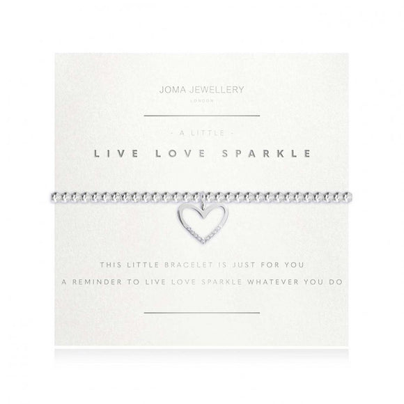 Joma Jewellery A Little Live Love Sparkle Faceted Bracelet - Gifteasy Online
