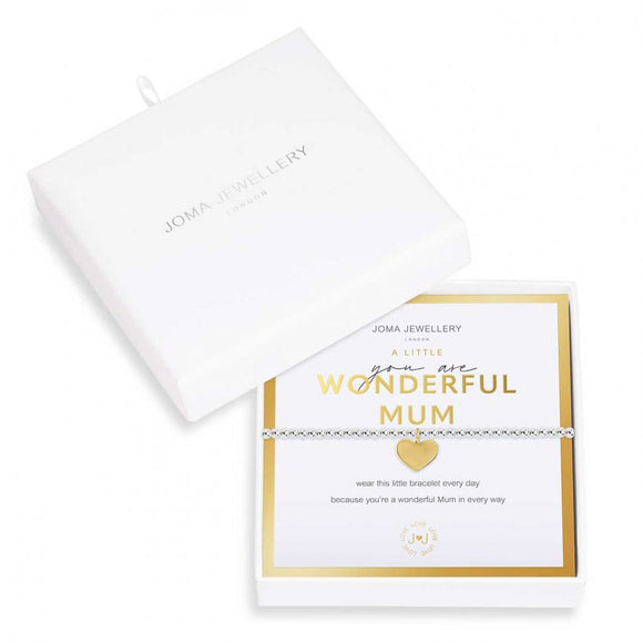Joma Jewellery Beautifully Boxed A Little You Are Wonderful Mum Bracelet - Gifteasy Online