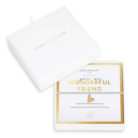 Joma Jewellery Beautifully Boxed A Little You Are A Wonderful Friend Bracelet - Gifteasy Online