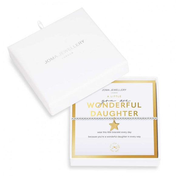 Joma Jewellery Beautifully Boxed A little You Are A Wonderful Daughter Bracelet - Gifteasy Online