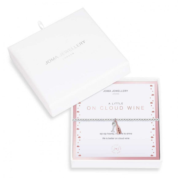 Joma Jewellery Beautifully Boxed A Little On Cloud Wine Bracelet - Gifteasy Online