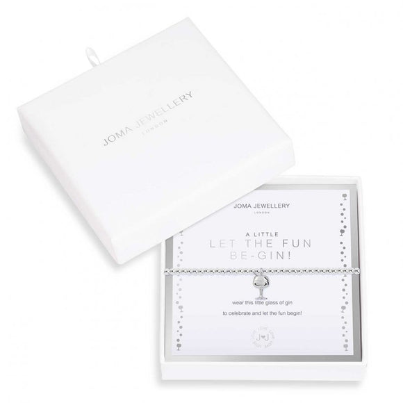 Joma Jewellery Beautifully Boxed A Little Let The Fun Be-Gin Bracelet - Gifteasy Online