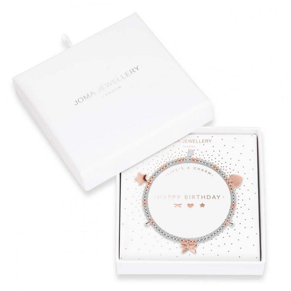 Joma Jewellery Lifes A Charm Happy Birthday Bracelet - Gifteasy Online