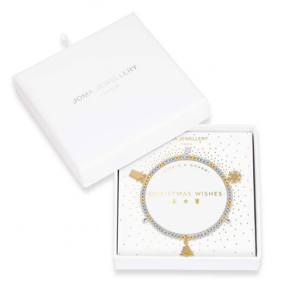 Joma Jewellery Life's A Charm Christmas Wishes  Bracelet - Gifteasy Online