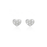Joma Jewellery Belle Pave Heart Earrings Stud - Gifteasy Online