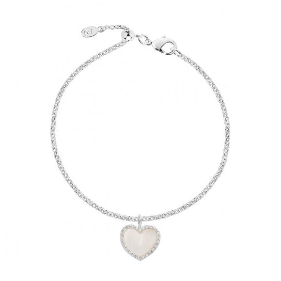 Joma Jewellery Pearlina Mother Of Pearl Heart Bracelet - Gifteasy Online