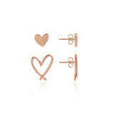 Joma Jewellery Florrie Heart Stud Earrings - Gifteasy Online