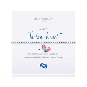 Joma Jewellery A Little Tartan Heart Bracelet - Gifteasy Online