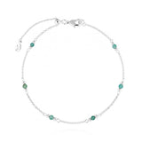 Joma Jewellery Birthstone Anklet August - Gifteasy Online