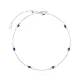 Joma Jewellery Birthstone Anklet September - Gifteasy Online