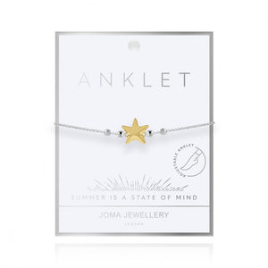 Joma Jewellery Two Tone Starfish Anklet - Gifteasy Online