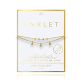 Joma Jewellery Dainty Double Chain Anklet - Gifteasy Online