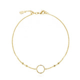 Joma Jewellery Gold Bamboo Loop Anklet - Gifteasy Online