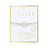 Joma Jewellery Gold Bamboo Loop Anklet - Gifteasy Online