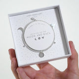 Joma Jewellery Life's A Charm Bracelet Love You to The Moon and Back - Gifteasy Online