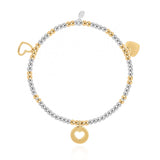 Joma Jewellery Life's A Charm Bracelet Heart of Gold - Gifteasy Online