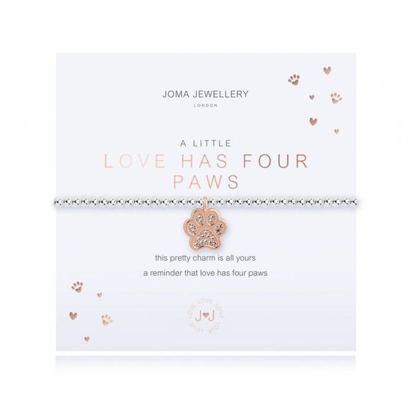 Joma Jewellery A Little Love Has Four Paws Bracelet - Gifteasy Online