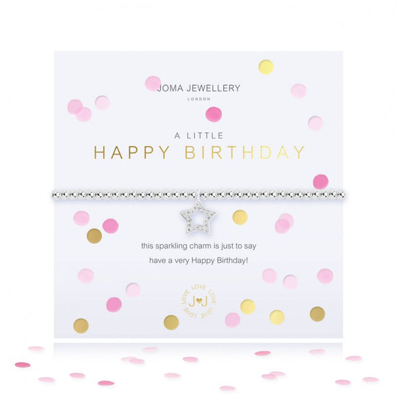 Joma Jewellery Confetti A little Happy Birthday Bracelet - Gifteasy Online