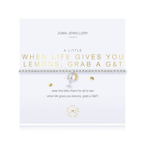 Joma Jewellery  a little When Life Gives You Lemons Grab A G&T Bracelet - Gifteasy Online