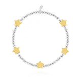 Joma Jewellery Stars Silver and Gold Bracelet Bar - Gifteasy Online