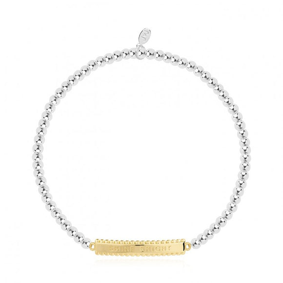 Joma Jewellery Shine Bright Silver and Gold Bracelet Bar - Gifteasy Online