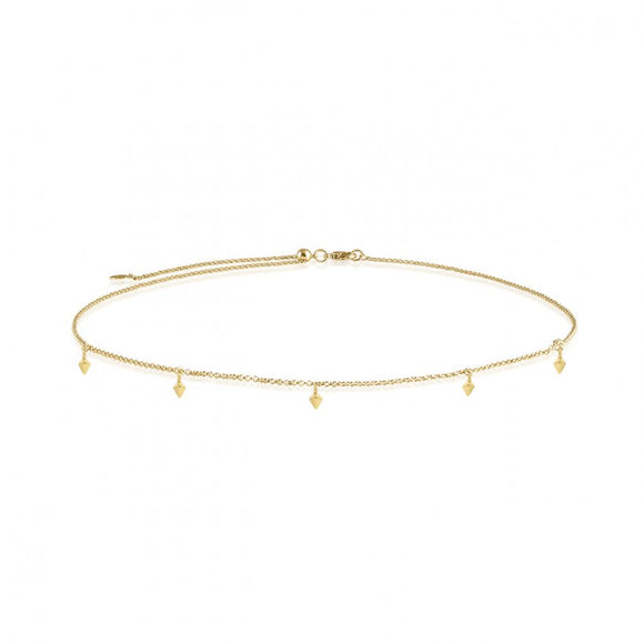 Joma Jewellery Celine Choker | Gold Charm - Gifteasy Online