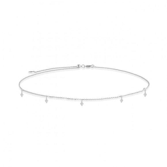 Joma Jewellery Celine Choker | Silver Charm - Gifteasy Online