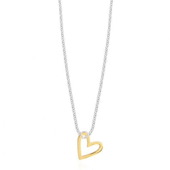 Joma Jewellery Lana | Hammered Heart Necklace - Gifteasy Online