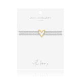 Joma Jewellery Lana | Hammered Heart Bracelet - Gifteasy Online