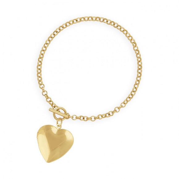 Joma Jewellery Life Lockets | Gold Heart Locket Bracelet - Gifteasy Online