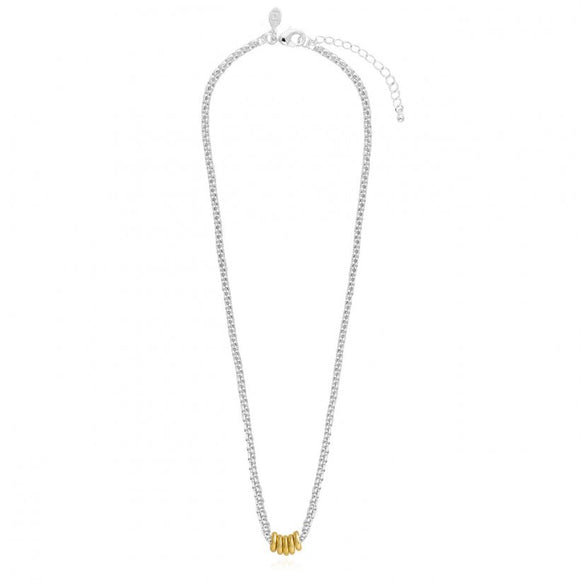 Joma Jewellery Halo | Silver and Gold Link Necklace - Gifteasy Online