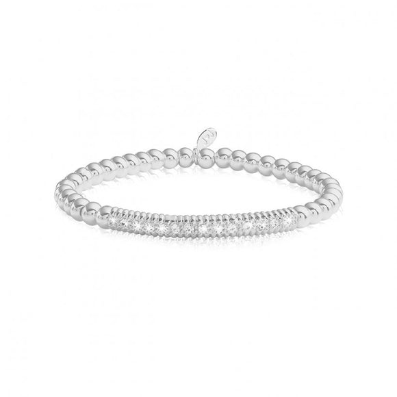 Joma Jewellery Halo | Silver Pave Balls Bracelet - Gifteasy Online