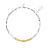 Joma Jewellery Halo | Silver and Gold Pave Ball Bracelet - Gifteasy Online