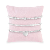 Joma Jewellery Occasion Gift Box Live Love Sparkle Bracelets Set of 3 - Gifteasy Online