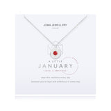 Joma Jewellery Birthstone Necklace January - Gifteasy Online