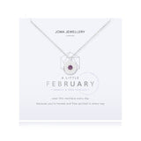 Joma Jewellery Birthstone Necklace February - Gifteasy Online